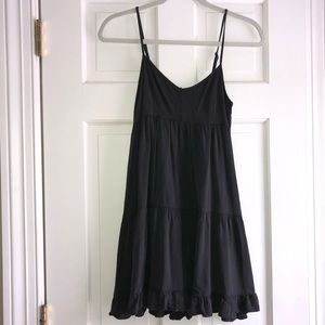 Dark gray mini dress